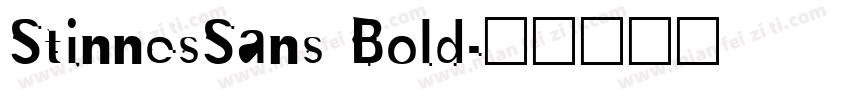 StinnesSans Bold字体转换